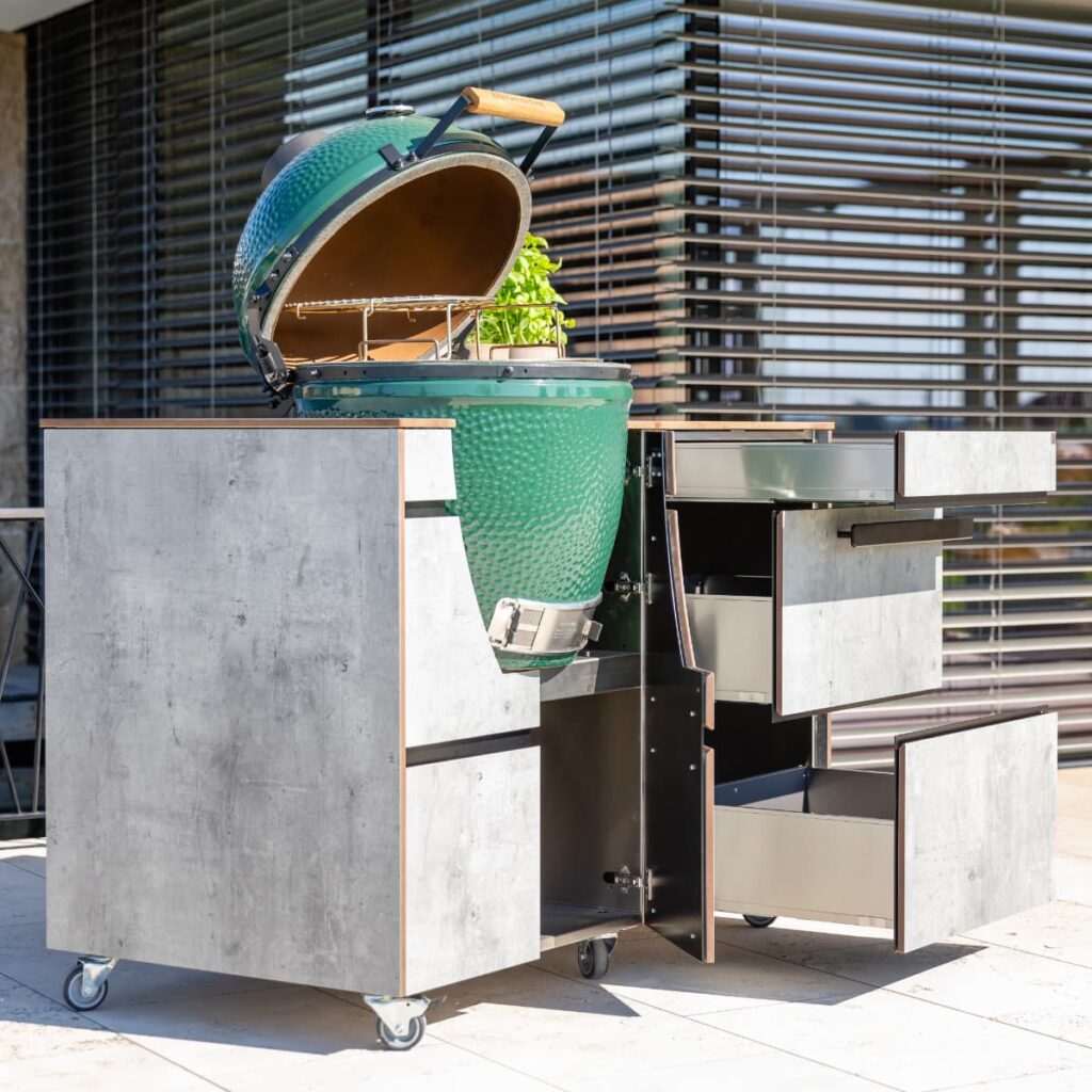 Big Green Egg Küche - Stilgrill Outdoor Küche Edelstahl – elegantes Design für den Außenbereich